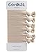 Cyndibands Match Your Hair Color Elastic Hair Ties - 6 Count (Ash Blonde)