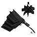 HQdeal Automatic Compact Travel Umbrella with Reverse and Safe Lock Design, Teflon 210T Auto Open Close Folding Strong Windproof Umbrella Black