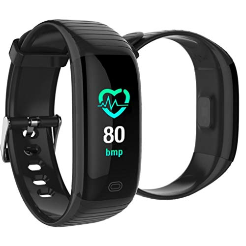 Insaneness Sports Heart Rate/Sleep Monitor Fitness Tracker Smart Watch Wrist Band Bracelet Watch Bracelet Link Ring (A)