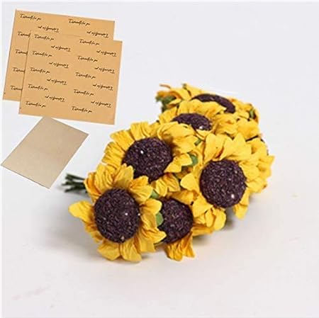 Amazon Sweetimes ギフト プレゼント ラッピング用アクセサリーセット Diy 紙の花100本 シール メッセージカード付き No 64 ヒマワリ100本 ギフトボックス 文房具 オフィス用品