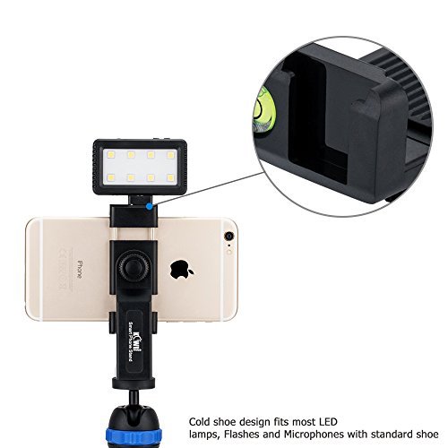 image for Kiwifotos Cell Phone Tripod Mount Adapter Smartphone Tripod Holder Cli