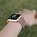 OROBAY Mesh Stainless Steel Milanese Loop Watch Band Compatible with Watch Series 4 Series 3 Series 2 Series 1 38mm 40mm with Magnetic Closure Clasp, Pink