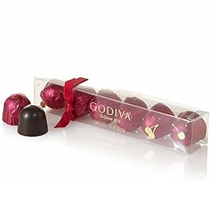 Godiva Chocolatier 6 Piece Cherry Cordial Chocolate, 3 Ounce Gift Pack