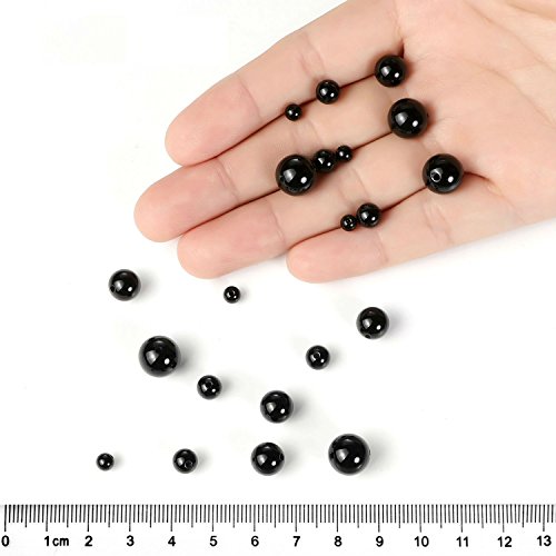 10mm Natural Black Onyx Beads Round Gemstone Loose Beads for Jewelry Making (38-40pcs/strand)