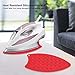 Tangser Multipurpose Silicone Iron Rest Pad for Ironing Board Hot Resistant Mat,Silicone Heat Resistant Iron Rest Pad (Red)