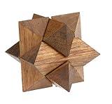 Classic 3D Star Jigsaw Wooden Puzzle, Brain Teaser, Gift Boxed by Sunline
