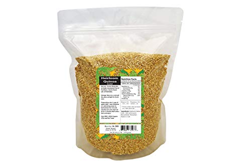 Heirloom Quinoa Gold 100% Whole Grain Organic Pre Washed Ready to Cook (55 lb)