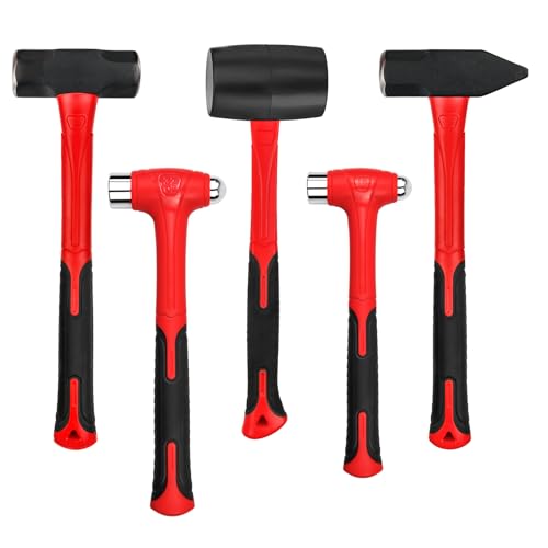 C&T 5-Piece Hammer Set, 16oz Ball Peen Hammer | 32oz Ball Peen...