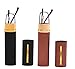 SOOLALA Lightweight Compact Reader Reading Glasses Reader w/Pen Clip Tube Case, BlackBrown, 1.5D