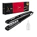 Steam Straighteners for Hair, Professional Steam Flat Iron with Adjustable Temperature for All Types of Hair, Ceramic Tourmaline Flat Iron, Dual 110-240V Voltage, Black