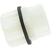 Diversitech 3/4 in. FIP Condensate Drain Pan Fitting, White, 1 Count (Pack of 1)