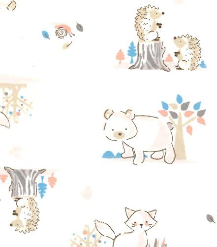 Bitty Baby Doll Clothes woodland animals print flannel pajamas sleeper handmade