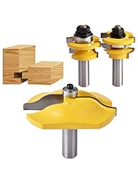 HOEN 1 2'' vástago de barra y baldosas Ogee Blade Cutter Panel armario router Bits Set de fresado cortador de potencia herramientas de puerta cuchillo cortador de madera