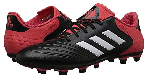 Adidas men s copa 18.4 fxg soccer shoe, core black/whit…