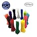 1200 Pieces Zip Ties, Multi-Purpose Assorted Colored Self-Locking Nylon Cable Zip Ties in 12 Different Colour for Home Office Garden Garage and Workshop,4 inch