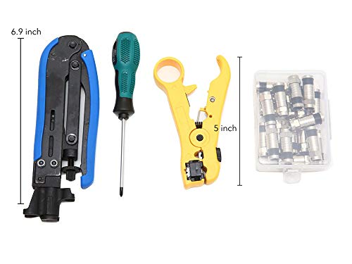 image for Fstop Labs KOTTO Coax Cable Crimper Kit, Compression Tool Coax Cable C