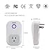 Superior Quality Mini Wifi-Enabled Smart Outlet By OOSSXX - No-Hub Wireless Plug - Compatible With Lights, Home Appliances - Remote Control With Smartphone/Tablet - Works W/ Amazon Alexa