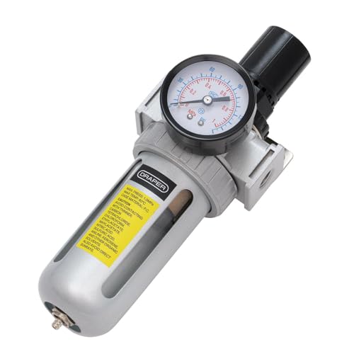Draper 70826 1/4 BSP Filter/Regulator Unit,Silver