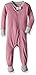 Burt's Bees Baby baby girls Pajamas, Zip Front Non-slip Footed Pjs, 100% Organic Cotton and Toddler Sleepers, Azalea Stripe, 24 Months US
