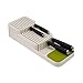 Joseph Joseph DrawerStore Knife Organizer, Block, White/Green