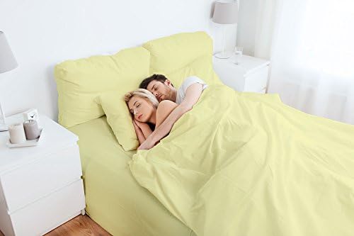 Luxury Ultra-Soft 4 Pc Natural Bamboo cotton bed 600 TC sheet set with 19” Deep Pocket Durable Breathable Long Staple Eco-Friendly Italian Finish by NEW YORK MERCADO (Queen, Ivory)