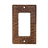 Premier Copper Products SR1 Copper Single Ground Fault/Rocker GFI Switch Plate Cover, Oil Rubbed Bronze