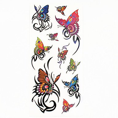 Mzp Tatouages Autocollants Séries Animales Motif Bas Du Dos