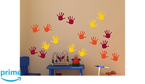 Wall Decor Plus More Wdpm3568 Handprint Vinyl Wall Decals Sticker