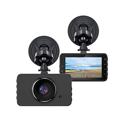 WD-Tech Mini Dash Camera - 1080P Full HD Car Dashboard Recorder, 3" LCD, Wide Angle Lens, GPS G-Sensor, Loop Recording, Uber Cars