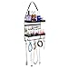 Black Metal Scrollwork 2 Tier Earring/Necklace/Bracelet/Cosmetics Hanging Organizer Shelf Rack