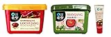 Chung Jung One Sunchang Hot Pepper Paste (Gochujang) 17.6 oz (500g) + Soybean Paste (Ssamjang) 17.6 oz (500g) with 30g Portable Hot Pepper Paste Tube