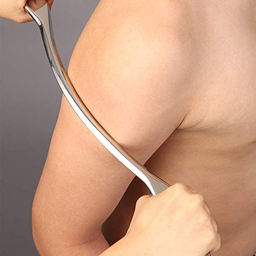 STICKON Stainless Steel Gua Sha Scraping Massage Tool IASTM Tools Great Soft Tissue Mobilization Tool (I Shape) - Image 3
