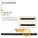 KAPAVER® Rugged Back Cover Case for Xiaomi Mi Max 3 MIL-STD 810G Officially Drop Tested Solid Black Shock Proof Slim Armor Patent Design - (Black)