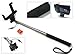 ZELLFIE Selfie Stick [Battery-Free] Self Shooting Monopod - Faster Selfies with Cable Plug & Built-in Button, Secure Phone Clamp, Small & Lightweight. Perfect for Travel & Group Shots. Compatible with Most Devices (iPhone & Android Phones)