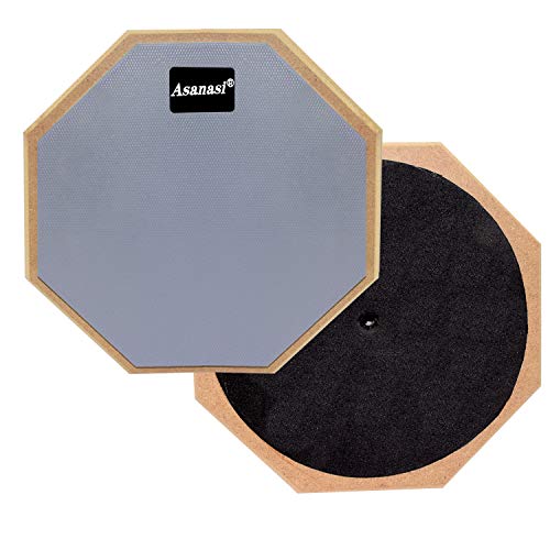 WeiMeet Drum Pad 12 Inches Drum Practice Pad Silent Drum Pad with 1 Pair Drum Sticks