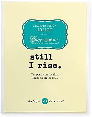 Conscious InkMANIFESTATION TATTOO 3-PACK "STILL I RISE" (Set of 3)