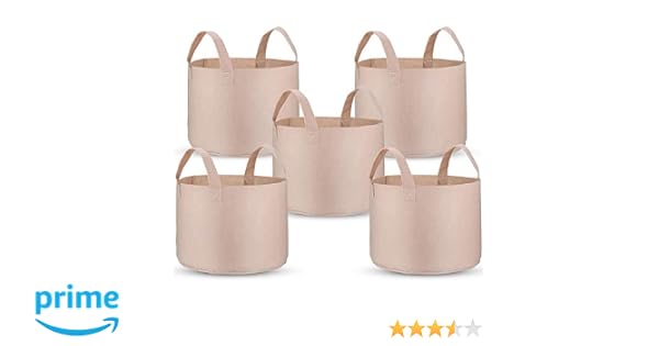 PEYOU Bolsa de Cultivo de Plantas 20L(5 Piezas), Saco para Plantas ...