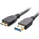 Cable Matters SuperSpeed USB 3.0 Type A to Micro-B Cable in Black 15 Feet