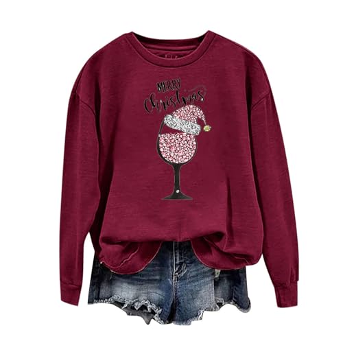 Plus Size Funny Christmas Shirts For Women Long
