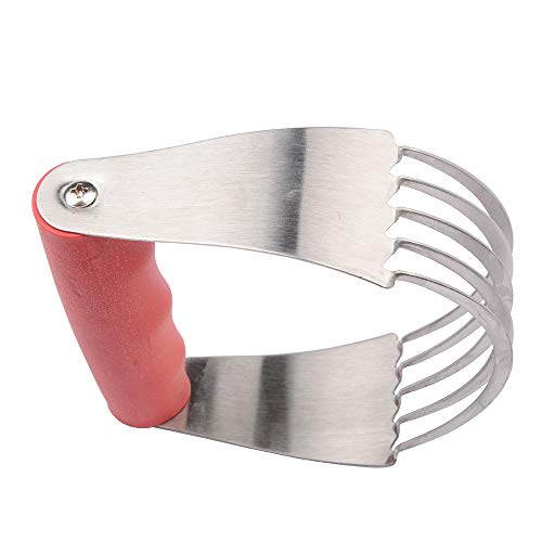 MUZOCT Dough Blender Pastry Cutter Professional Flour Mixer with Stainless Steel Blades for Pasta, Pie Crust and Cake - Thumbnail 7