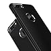 ROYBENS iPhone 7 Plus Case Jet Black, Luxury Textured Metal and TPU Hybrid Design Slim Fit Protective Dual Layer Armor Thin Hard Back Cover for iPhone7 Plus, Free Tempered Glass Screen Protector