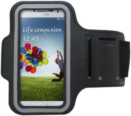 Practical Sports Armband Pouch for Smartphones and MP3 Players with Key Holder PrimaCase 01.Schwarz Archos 50 Platinum 4G