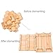 Ahyuan Handmade Wooden Puzzle 24 PCS Interlocking Brain Teasers Toy Intelligence Game Wisdom Logic Mind Challenge Brainteaser Scientific Training Burr Puzzles For Adults/Kids