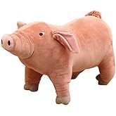 CHELEI2019 15.7" Pink Pig Stuffed Animal,Piggy Plush Toy Hugging Pillow for Kids