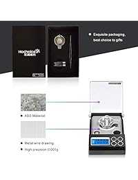 Hochoice   Báscula digital portátil de bolsillo con precisión de 0.00 oz para café, té, hierbas, perlas, pintalabios, píldoras, joyas.