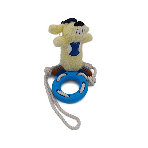 -squeaky Doggie & Durable Non-toxic Tpr Swimming Ring Pet To