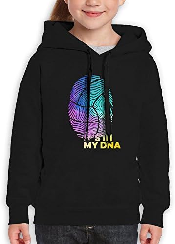 colorful It's My DNA Boys Hipster Hooded Sweatshirts Cotton Pullover Hoodies L