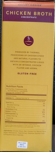 Savory Choice Chicken Broth Concentrate - 4.5 Liter (1.19 Gallons) - 20x Conc.