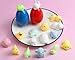 LightAngel 16pcs Squishy Toys Filled Easter Eggs,Easter Basket Stuffer Fillers,Food Grade Prefilled Easter Eggs with Surprise Funny Toys,Prize Rewards for kids,Soft Stress Relief