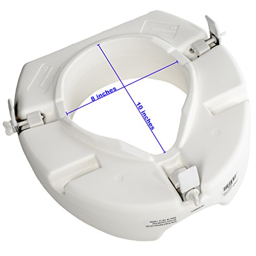 PCP 5" Elevated Toilet Seat, Universal Fit, Tall Profile Rise Height